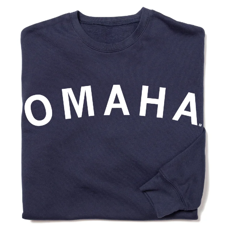 Omaha Curved Logo Crew Sweatshirt