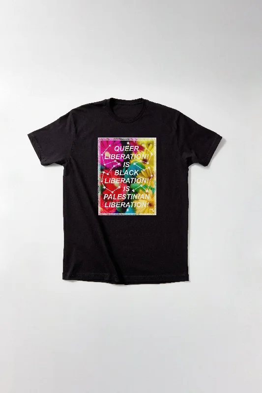 QUEER LIBERATION! IS BLACK LIBERATION! IS PALESTINIAN LIBERATION! T-Shirt