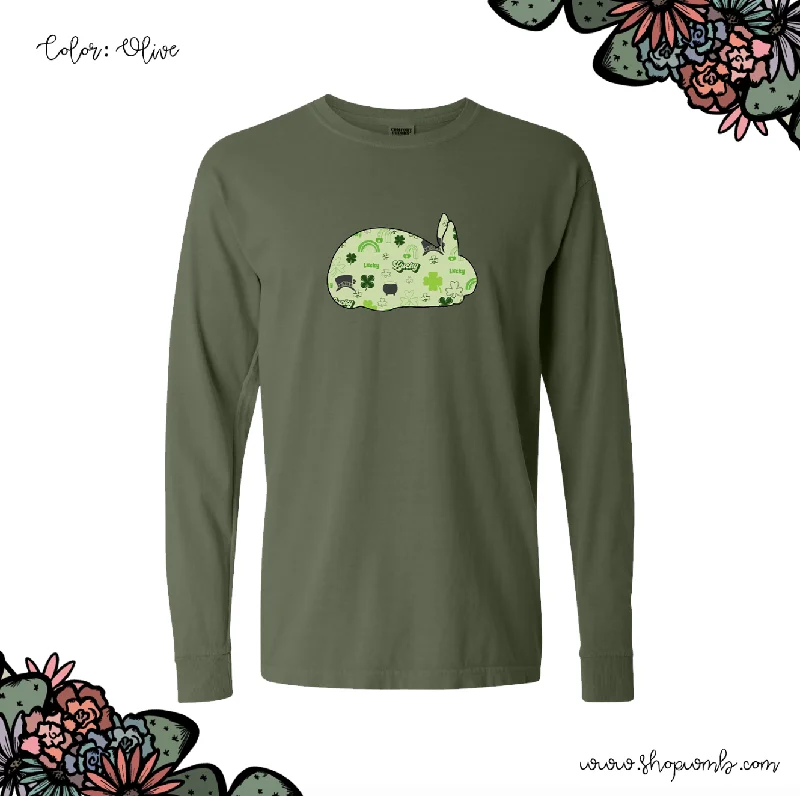 Saint Patrick Rabbit LONG SLEEVE T-Shirt (S-3XL) - Multiple Colors!