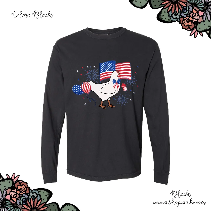 USA Chicken LONG SLEEVE T-Shirt (S-3XL) - Multiple Colors!